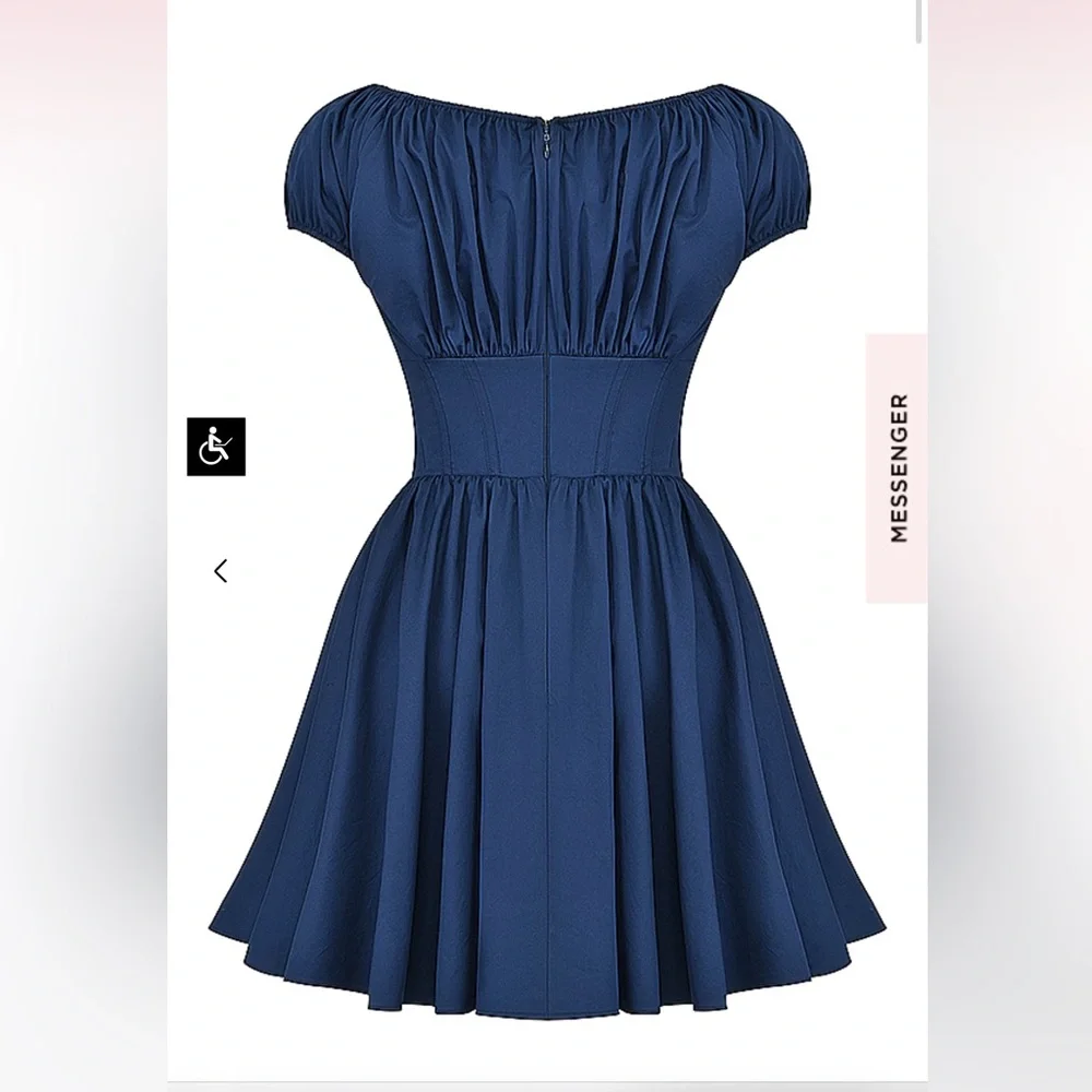 House of cb nala dress size small regular cup LONGER VERSION in navy - Picture 5 of 6